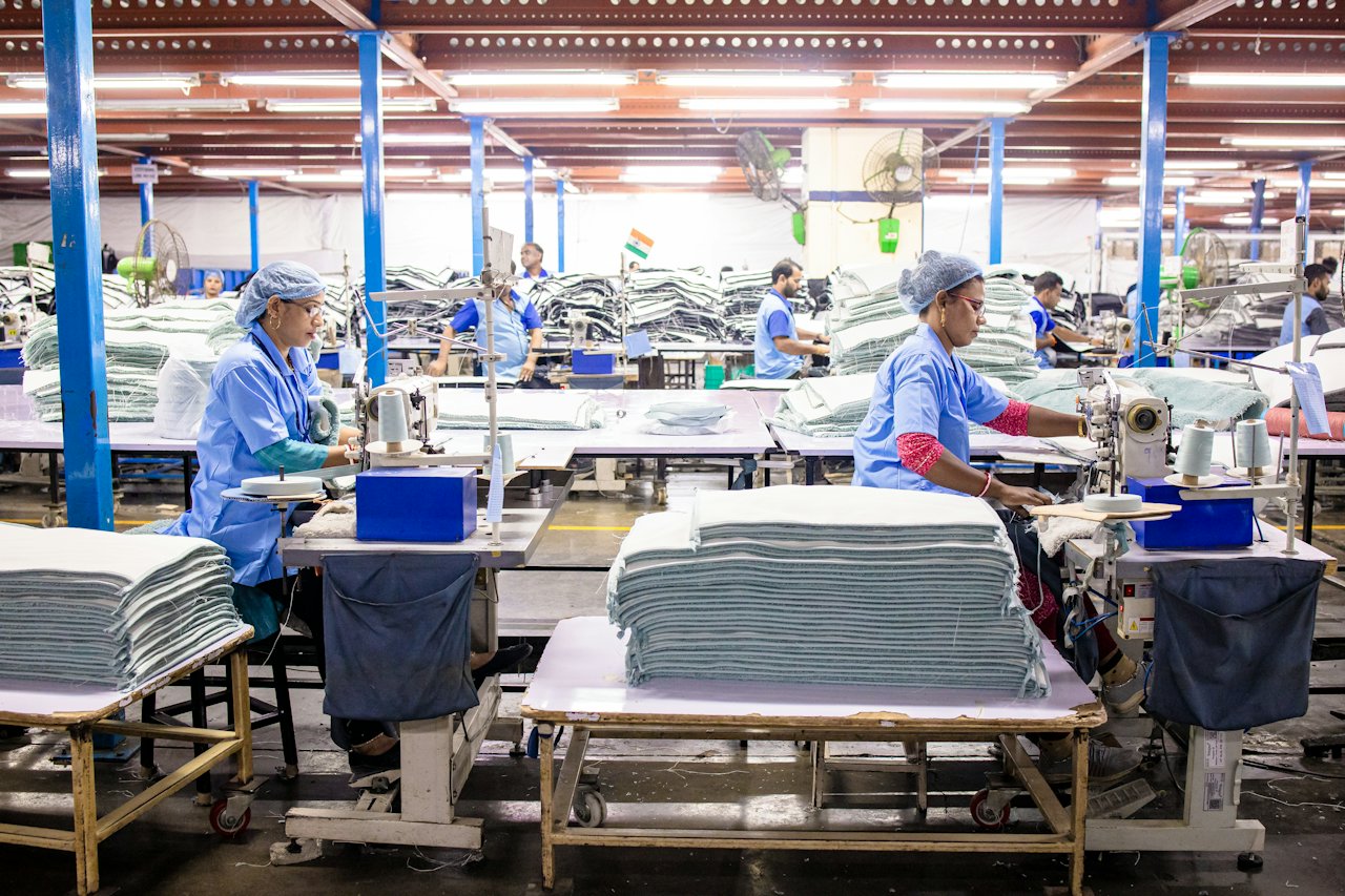 Garment production hall